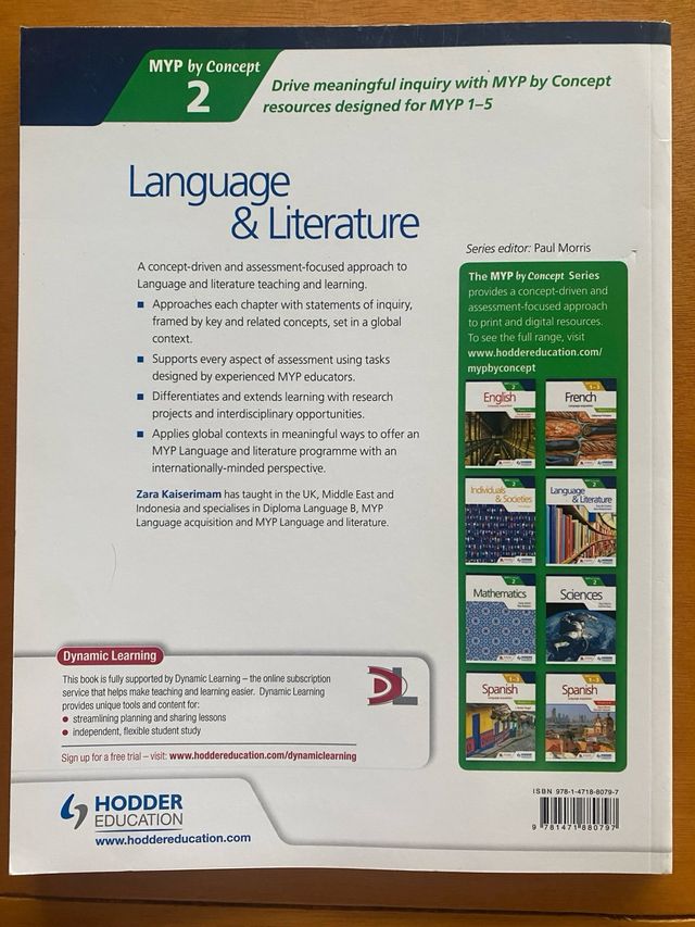 Lingua e letteratura MYP 2