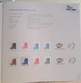 Álbum de sellos de España y Andorra 2008