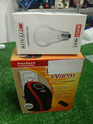 Stufa elettrica da 500w + lampadina