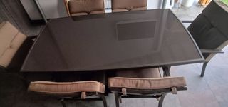 Jardín. Conjunto mesa y 6 sillas