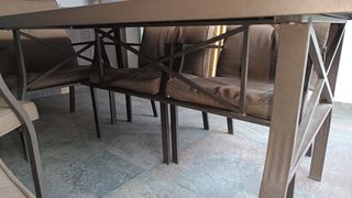 Jardín. Conjunto mesa y 6 sillas