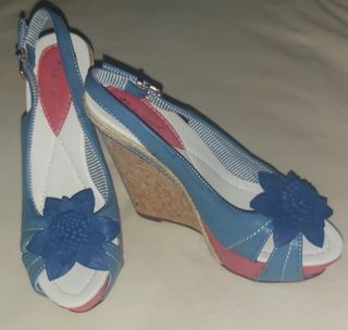 Sandalias de cuña alta