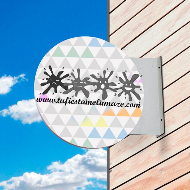 Banderola redonda sin luz