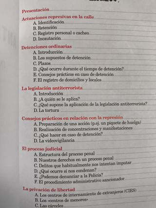 GUIA LUCHA ANTIREPRESIVA SINDICAL Y SOCIAL. CGT.