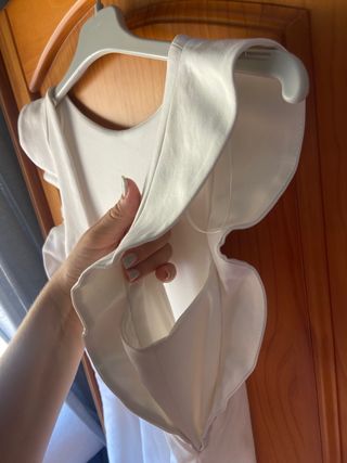 vestido blanco de lycra