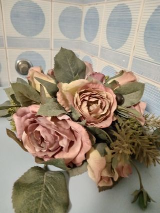 Composizione fiori di tessuto 