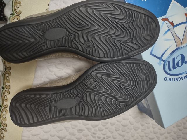 Scarpe donna pelle beige n. 36