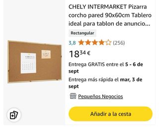 Pizarra o Tablero de corcho GRANDE