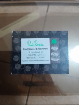 Quadro in argento, vetro