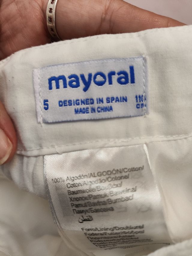 Conjunto mayoral talla 5