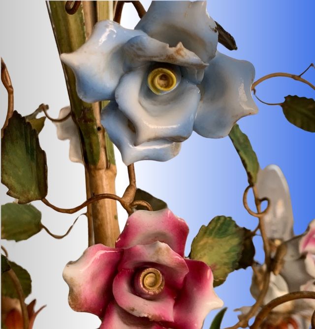 LAMPADARIO VINTAGE - Porcellana di Capodimonte