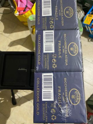 Bicchieri in cristallo boemia