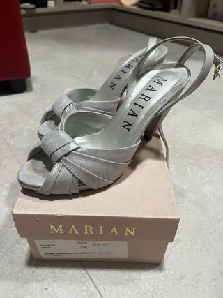 Zapato Tacón Plateado