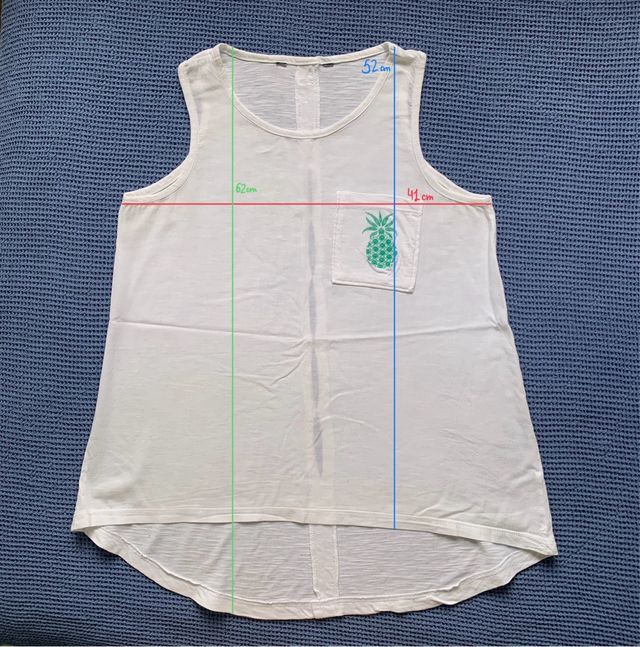 Camiseta tirantes piña