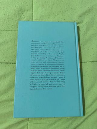 Libro Cronica de una muerte anunciada