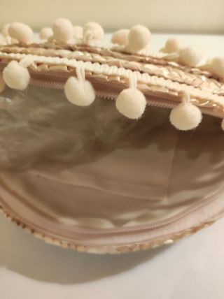 Bolso abanico de rafia