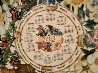 PLATO CALENDARIO INGLÉS 