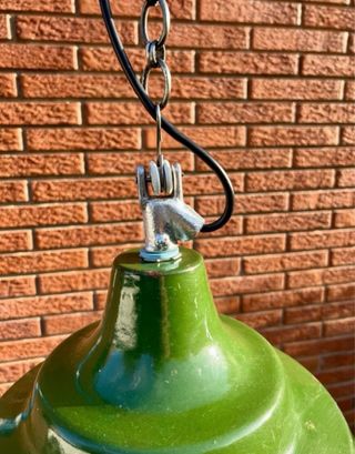 Lámpara de techo industrial verde