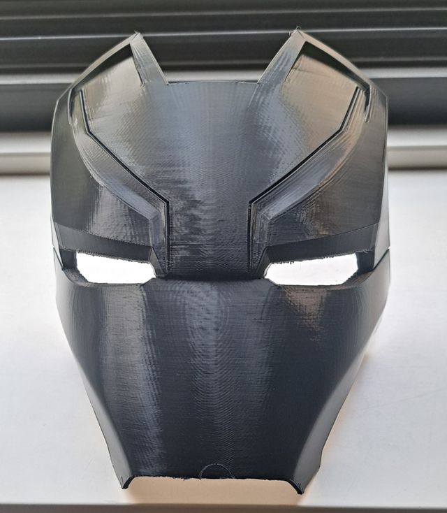 Iron man mark 42 face plate stampa 3d scala 1:1