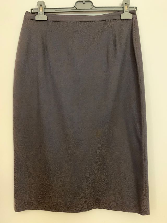 Gonna a tubo grigio piombo Roberta Scarpa tg 42