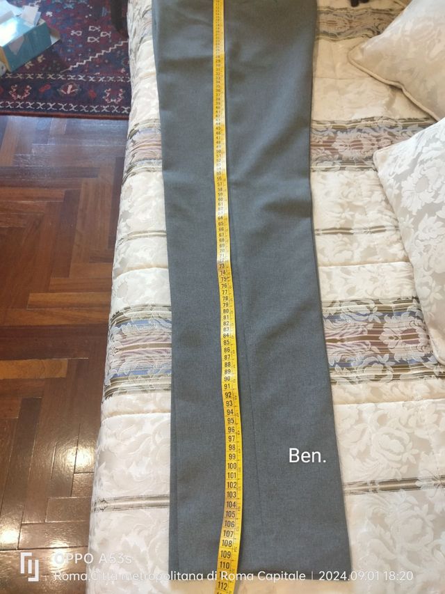 Pantalone uomo grigio Benetton tg 46 ITALIA