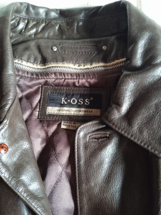 Abrigo de piel vintage XXL 