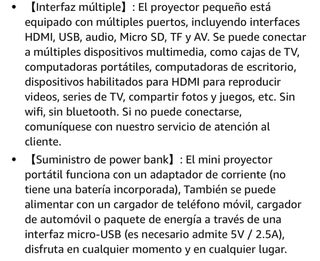 Mini Proyector Portatil