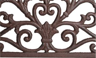 Zerbino in ghisa finitura ruggine anticata L68,5xP