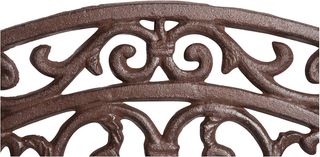 Zerbino in ghisa finitura ruggine anticata L68,5xP