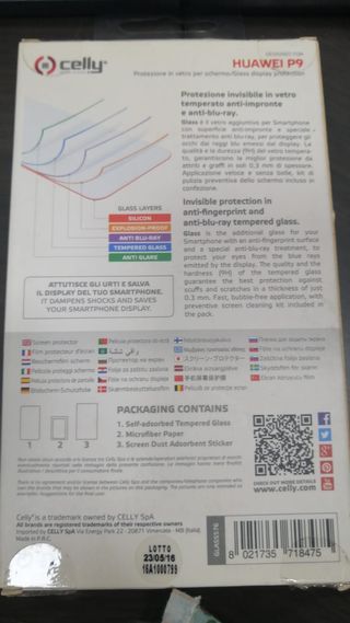 Pellicola in vetro temperato per Huawei P9