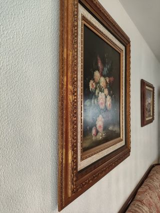Pintura / cuadro bodegón de flores