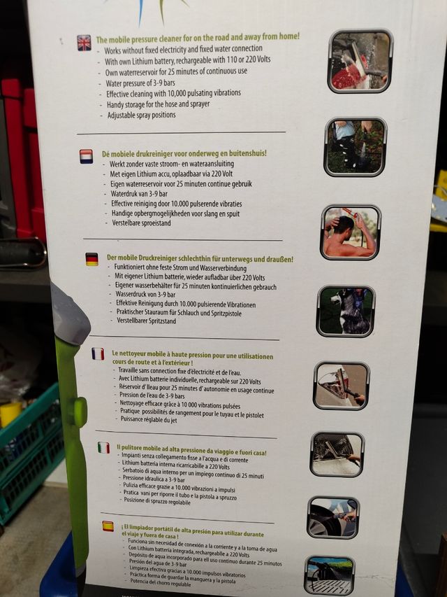 Idropulitrice a batteria portatile 