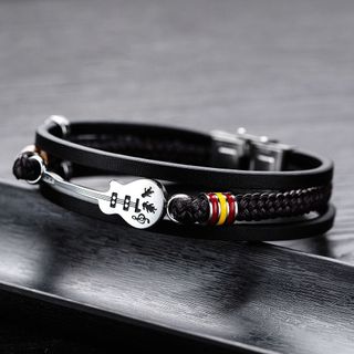 Pulsera Guitarra Española de cuero San Valentin