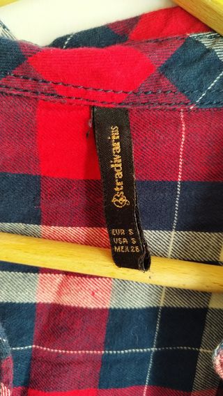 Camisa cuadros Stradivarius