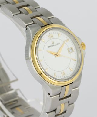 Universal Geneve Ladies Steel and 18k Gold Quartz
