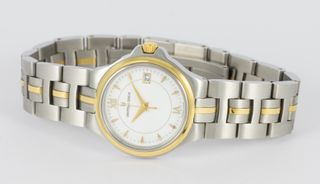 Universal Geneve Ladies Steel and 18k Gold Quartz
