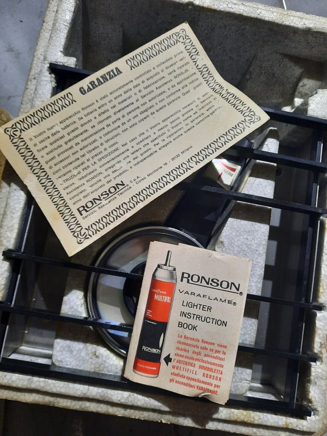 Fornello a gas Ronson vintage portatile