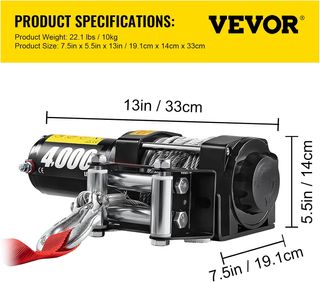 🚩Cabrestante Electrico 12V Winch de Recuperación