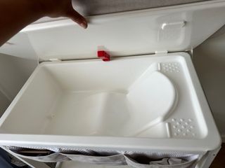 Bañera cambiador con ruedas