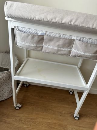 Bañera cambiador con ruedas