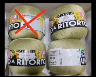 Stock Gomitoli verde militare 100% coton