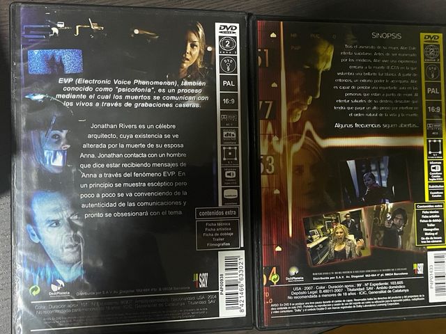 White noise 1 y 2 dvd