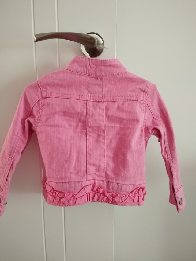 Chaqueta vaquera Rosa 9-12 meses