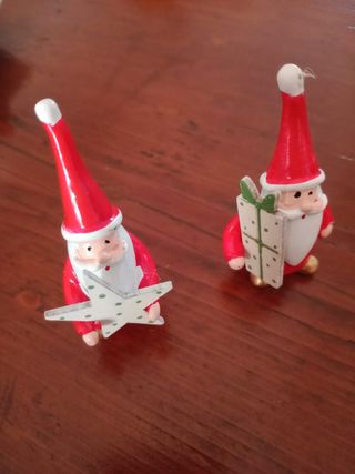 Nuove decorazioni natalizie 3 piccoli babbo natal