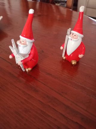 Nuove decorazioni natalizie 3 piccoli babbo natal