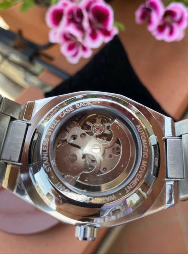 Orologio Skeleton Automatico d’Acciaio