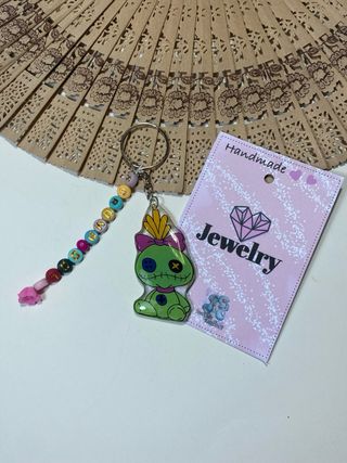 Portachiavi in resina bambola di lilo e stitch