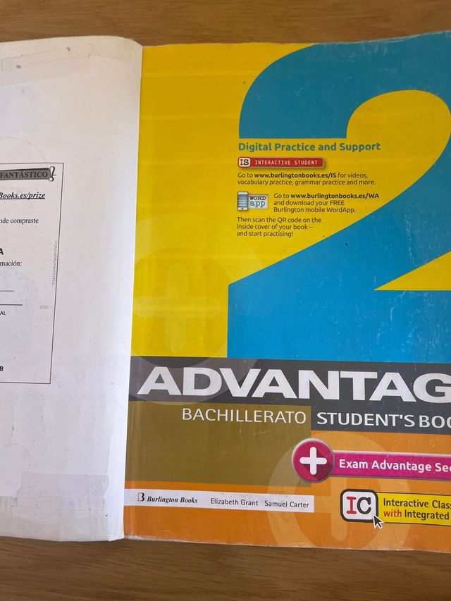 Libro in inglese per il 2° Baccalaureato. Libri Burlington