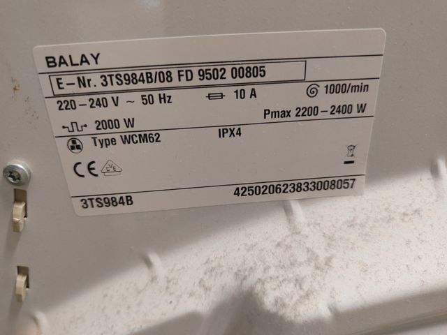 Motor lavadora Balay