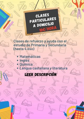 CLASES PARTICULARES A DOMICILIO